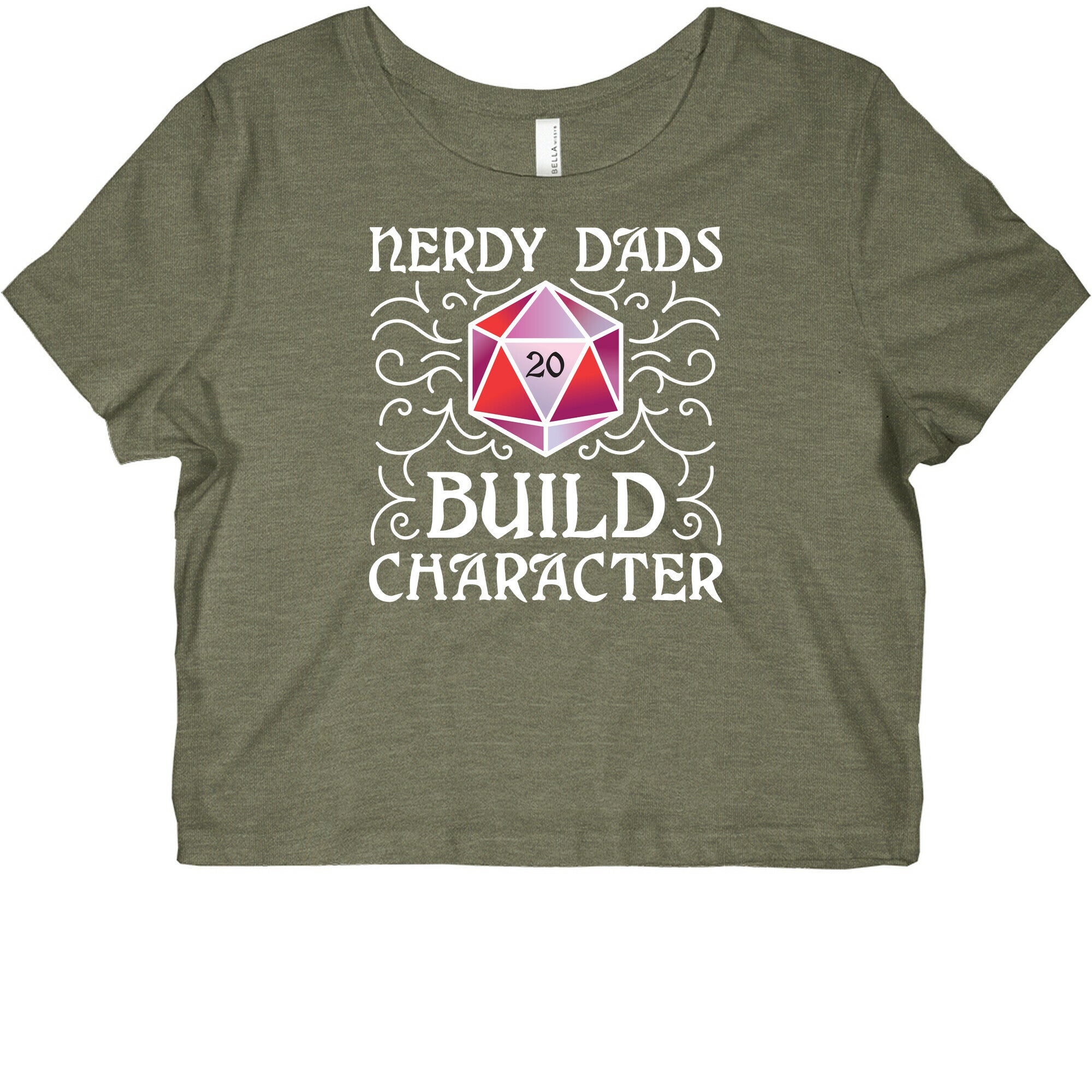Nerdy Dads Build Character Graphic Baby Tee
